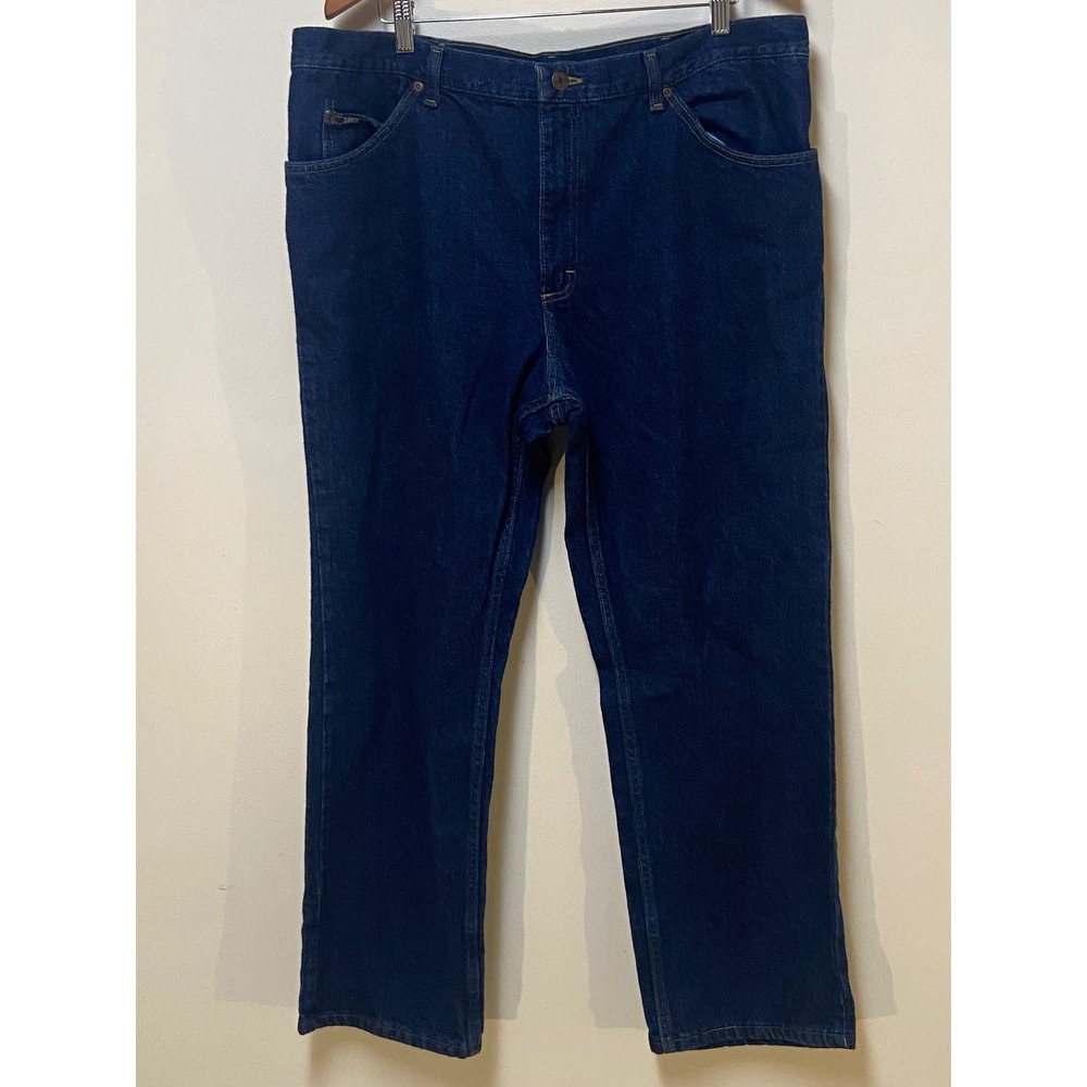 Lee Jeans Mens 42x30 Blue Regular Fit Straight Leg Denim Pants 2008989 Dark Wash